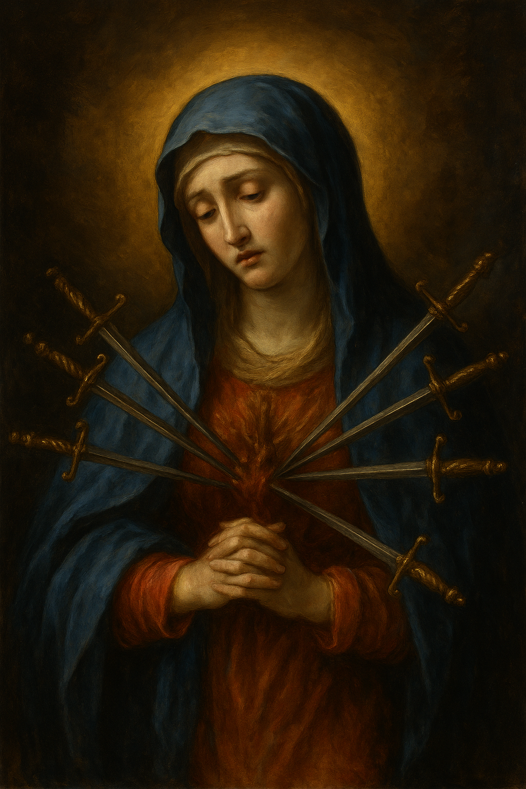 Maria Corredentrice che partecipa ai dolori della Passione di Cristo